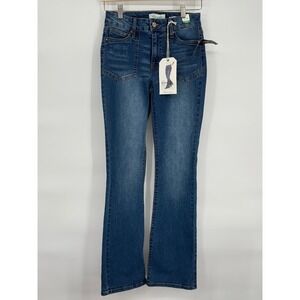 RE Generation by Celebrity Pink Womens Mid Rise Bootcut Jeans Sz 3/26‎ Bamboo